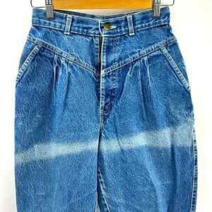 VINTAGE 80s CHIC JEANS WOMEN SIZE 8/9 BLUE JEANS Made In USA